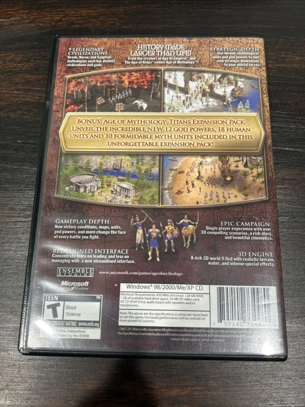 Age of Mythology + Titans Expansion (PC CD-ROM) PC Game